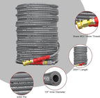 Pressure Washer Hose 200FT, 4200PSI 1/4 Inch Kink Resistant Power Washer Extension Hose, Flexible Heavy Duty Replacement Hose, Compatible with M22 14mm Fittings, High Tensile Wire Braid