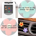 Frienda 8 Pieces Daisy Flower Air Freshener Cute Flower Car Clips Air Vent Clip Car Accessories Interior Decor for Women Girls Charm Colorful Air Vent Decorations(Classic Colors)