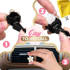 6 Pieces Daisy Car Decoration Flower Air Vent Clip Air Conditioning Outlet Clip Air Freshener Clip Car Interior Decor Charm Colorful Interior Accessories for Girls Women