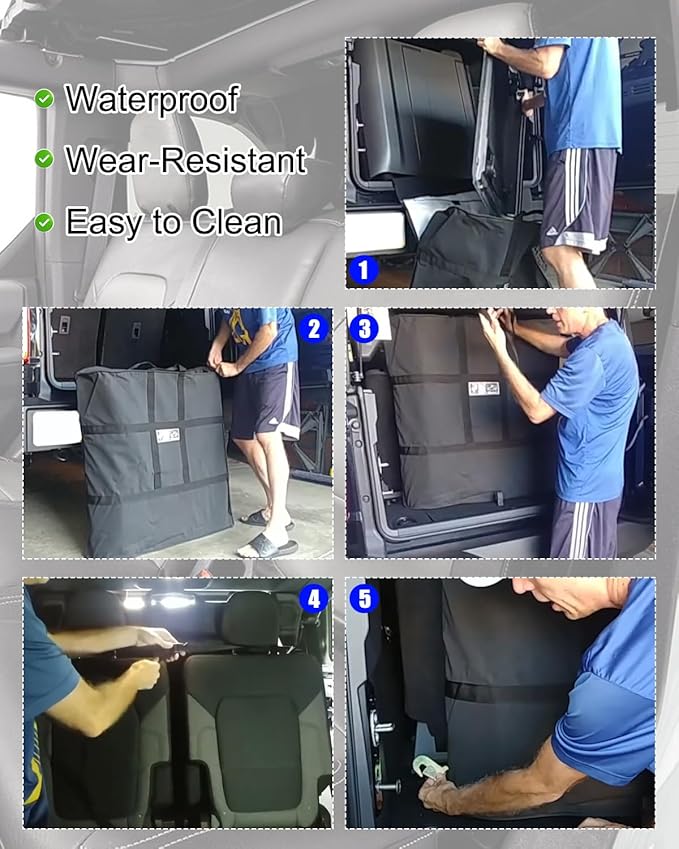 Front Hard Top Storage Bag Compatible with Ford Bronco 2/4 Door 2021 2022 2023, Off-Roading Roof Panel Bag Accessories