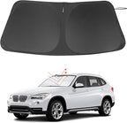 Windshield Sun Shade Custom Fit for 2011 2012 2013 2014 2015 BMW X1 E84 Accessories Foldable Sunshade Sun Blocker Protect Car from Sun Rays & Heat Damage Keep Car Cooler