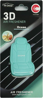FH Group Air Freshener Vent Clips, Mini Car Seat Covers Design, (Ocean Scent)-3PK