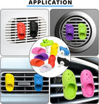 1 Pack Cute Shoe Shape Air Freshener Clip with 2 Refills, Replacement Pads (Green) Car Decor, Perfume Clip Accessories