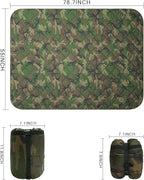 Poncho Liner Military Insulation Blanket Camo with Compression Carry Bag for Outdoors Hiking Jungle Hunting Gear
