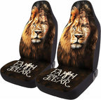 GENANY Lion of Judah Car Seat Covers Set of 2, Breathable Front Seat Covers for Truck Sedan SUV, Christian Car Accessories, Christian Gift for Women Men