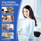 Lumbar Roll Pillows, Lumbar Support Pillow for Office Chair & Car, 15 Inch Pain Relief & Posture Correction Back Support for Office Chair, Car, Bed, Adjustable Strap & Washable Cover