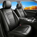 Fit Ioniq Car Seat Covers for Hyundai Ioniq 2017-2026 - Premium Leather, Waterproof, All-Weather, Airbag Compatible, Breathable, Easy Install,Only 2 Front seat Covers, Black