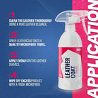 Gyeon Leather Coat Car Leather Protector Invisible Hydrophobic Ceramic Coating for Upholstery Interior UV Protection Stain Repellent Easy Dye Removal Durable Leather Shield Detailer