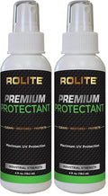 Rolite Premium Protectant (4oz) with Maximum UV Protection for Interior & Exterior Vinyl, Plastic, Rubber, Dashboards for Automotive, Marine, RVs (Pack of 2)