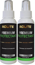Rolite Premium Protectant (4oz) with Maximum UV Protection for Interior & Exterior Vinyl, Plastic, Rubber, Dashboards for Automotive, Marine, RVs (Pack of 2)
