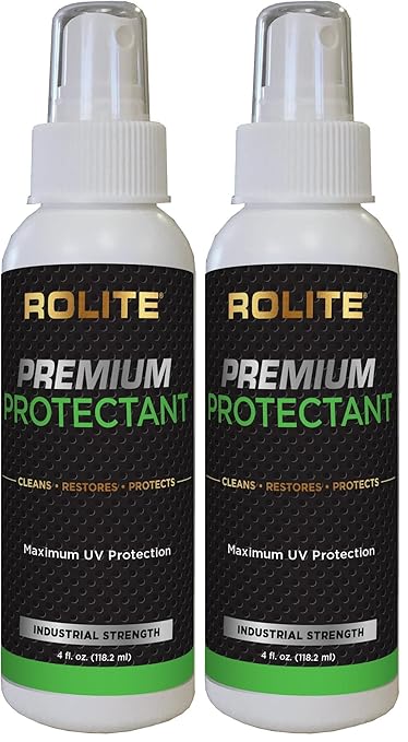 Rolite Premium Protectant (4oz) with Maximum UV Protection for Interior & Exterior Vinyl, Plastic, Rubber, Dashboards for Automotive, Marine, RVs (Pack of 2)