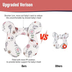 KAKIBLIN Baby Neck Pillow, Upgraded Baby Support Pillow,Babies Head Pillow,Neck Support Pillow for for Car Seat, Stroller, Pushchair,Travel (Hippo)
