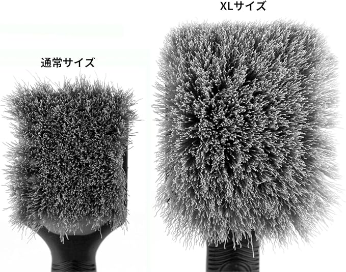 Detail Factory - ProGrip XL Tire Brush - Ergonomic ProGrip Handle - Stiff Synthetic Bristles to Cut Through Grime - Grey and Black