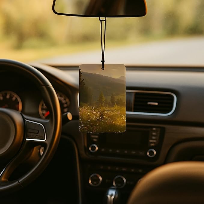 Jesus Christian Car Air Freshener 3 Pcs, Jesus & Lost Sheep on a Wild Flower Field Religious Air Freshener Hanging for Cars Books Closet Drawer, Christian Girly Car Accessories for Women Girls