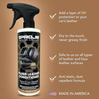 PROJE' Premium Car Care Leather Conditioner - Protects, Conditions, and Restores Leather - Automotive Leather Interior Quick Detailer - Long Lasting Formula - 16 oz