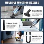 Handheld Vacuum Cordless Rechargeable Portable Car Vacuum, 7500Pa Powerful Suction Mini Hand Held Vacuum, 670ML Cup Lightweight Small Vacuum Cleaner for Car/Office/Home, Pet Hair