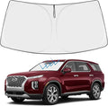 Proadsy 2026 Upgrade Front Windshield Sun Shade Foldable Sunshade Protector Custom Fit 2020-2025 Palisade Accessories