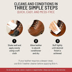 Bickmore Bick 4 Leather Conditioner and Leather Cleaner 2 oz - Will Not Darken Leather - Safe of Leather Apparel, Furniture, Jackets, Shoes, Auto Interiors, Bags & All Other Leather Accessories