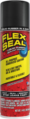 Flex Seal, 14 oz, Black, Stop Leaks Instantly, Waterproof Rubber Spray On Sealant Coating, Perfect for Gutters, Wood, RV, Campers, Roof Repair, Skylights, Windows, and More