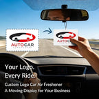 10-1000 Pcs Custom Air Fresheners with Picture - Personalized Photo/Logo/QR Code/Text, Bulk Promotional Car Gifts for Business Branding Events (A4-Horizontal rectangle)