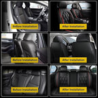 AOMSAZTO Car Seat Covers,Full Set 5 Seats Custom Fit for Chevrolet/Chevy Trailblazer 2021 2022 2023 2024 2025 2026 Leather Automotive Cushion Covers Seat Protector Airbag Compatible Waterproof Black