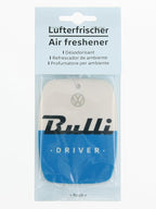BRISA VW Collection Volkswagen Air Freshener, Room Freshener, Deodorizer for Cars T1 Bus Campervan Motif (Set of 2) (Fresh/Blue)