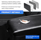 Autorder Center Console Cover for Kia Seltos 2021 2022 2023 2024 2025 Accessories Carbon Fiber Armrest Cover Anti-Scratch Middle Console Pad Leather Armrest Protector