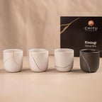 CHIYU Bio Kintsugi Repair kit: Deluxe Box - Gold, Silver, Copper - Bio Based - Gold Glue - Food Safe - The Most Complete and Durable Kintsugi kit