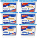 Vacplus Moisture Absorbers 6 Pack, Portable Humidity Absorber Boxes for Your Bathroom, Closet & Car, Dehumidifier with Fragrance Free, 10.5 Oz