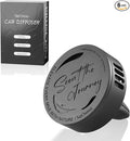 Car Air Freshener Vent Clip, 5 Pack Refills, Essential Oil Car Diffuser (1 Metal Clip + 5 Fragrance Pads), Long Lasting 80 Days, Easy to Clip on Vent, black, Gardenia Jasmine