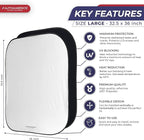 Autoamerics Windshield Sun Shade 2-Piece Foldable Car Front Window Sunshade for Full Size SUV Truck Tesla - Auto Sun Blocker Visor Protector Blocks Max UV Rays and Keeps Your Vehicle Cool - Large Fit
