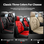 AOMSAZTO Car Seat Covers,2 Front Seats Custom Fit for Jeep Patriot 2007-2017,Faux Leather Automotive Cushion Covers Seat Protector,Airbag Compatible Waterproof Beige