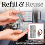 Invincible Gift Set Car Air Freshener for Men | Car Air Freshener Vent Clip 38ml Gift Set | Odor Eliminator Car Perfume Diffuser by Perfa