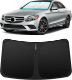 INSAUTO Custom Fit Windshield Sun Shade Accessories for Mercedes-Benz C-Class 2015-2021, Foldable Front Window Sunshade, UV & Heat Reflector, Keeps Interior Cool, Includes Storage Bag