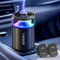 Smart Car Air Freshener, Car Air Freshener Diffuser with Starry Sky Projection and 50ml Perfume, Auto On/Off Intelligent, 3 Mode Adjustable Rechargeable Aroma Diffuser (Grapefruit)
