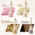 Car Air Freshener Diffuser, Hanging Car Scents Air Freshener, Car Fresheners Long Lasting, Essential Oil Diffuser, Fragrance Oil Air Diffuser, 4pcs