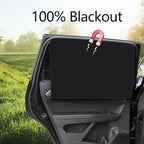 Ovege Car Window Shades Magnetic 4pcs-Blackout Side Window Shade for Baby in Car Privacy Curtain UV Protection