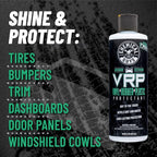 Chemical Guys VRP Vinyl, Rubber and Plastic Protectant, Super Shine Dressing for Tires, Trim and More, Safe for Cars, Trucks, SUVs, & More (16 Fl oz) - New Car Scent