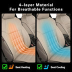 EKR Rav4 Seat Covers Custom Fit for Toyota Rav4 (Hybrid) Woodland/Limited 2026, Leather Car Seat Cover Full Set for SUV,Faux Leather(Beige)