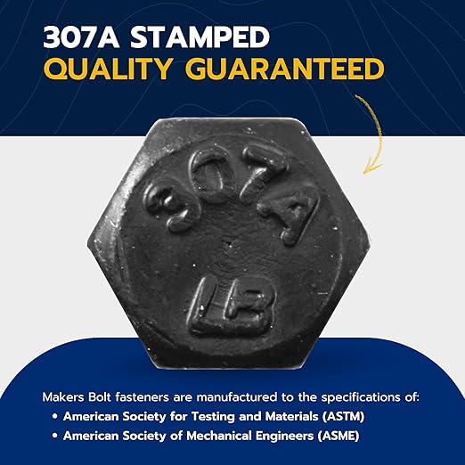 5/16 x 3 (50 Pack) Lag Screw Kit, 50 Screws and 50 Washers, Ceramic Black Ruspert Coating for Exterior Use, Meets ASTM A307 and ASME B18.2.1, Industrial/Commerical Grade by Makers Bolt