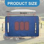 TUYU Heated Golf Cart Seat Cover,Non-Slip Winter Golf Cart Seat Warmer Towel Blanket for 2-Person Seats Club Car, Golf Cart Accessories Gift for Men.52 * 32 inch. Keeps Warm and Clean