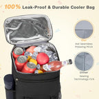 Backpack Cooler, 30 Cans Insulated Lunch Backpack for Men & Women, Portable Leak Proof Cooler Bag for Work Office Picnic Beach Hiking Camping Travel