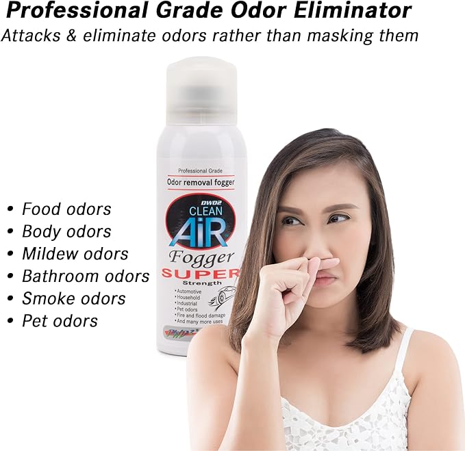 Fogger Odor Eliminator Air Freshener! Deodorizer Spray for Home, Car, Kitchen and Room Odors (Super Strength Cinnamon)