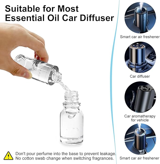 Amor Lyris 3.5OZ/100ml Large Car Air Freshener Refill, CO01/Dedicated Perfume Long Lasting Air Fragrance Essential Oil Diffuser 6 Months, Car Diffuser Refill Made of Natural Plant Extracts, Cologne