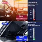 helloleiboo Car Windshield Sun Shade UV Rays and Heat Sun Visor Protector Foldable Reflector Windshields Umbrella