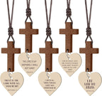 Sivak 5 Pcs Cross Car Air Fresheners Christian Heart Cross Hanging Gift for Driver Bible Car Mirror Rearview Decor Accessories Religious Scented Church Sunday School Gift