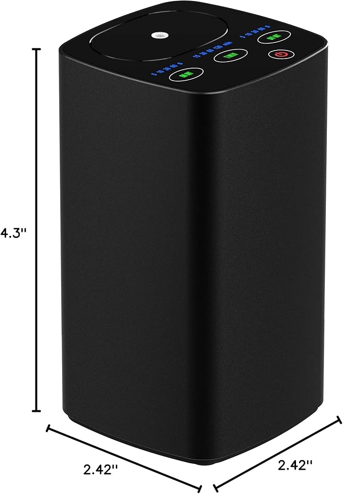 Waterless Car Essential Oil Diffuser, Portable Nebulizer Aromatherapy Diffuser, Mini Scent Air Machine with Timers for Home, Room, Car, Office,Travel