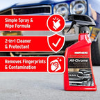 Mothers California Gold All-Chrome, 12 oz. – Cleans & Polishes Chrome, PVD & Chromed Plastics, Removes Fingerprints, Bugs, Water Spots & Smudges, Leaves a Brilliant Shine & Protective Barrier (05222)