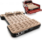 Umbrauto Built-in Pump Air Mattress for 5.5-5.8ft Short Truck Bed, Inflatable Full-Size Pickup Airbed for Ford F150, Chevy Silverado, GMC Sierra, Dodge Ram, Toyota Tundra, Nissan Titan Outdoor Camping