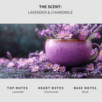Lapew Lavender & Chamomile Carpet Deodorizer Powder - Pet Safe Freshener for Vacuuming | Scented Odor Eliminator for Home | 16 oz